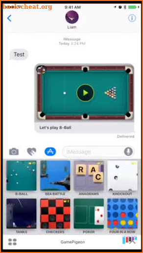 Play GamePigeon Games online All Tricks screenshot