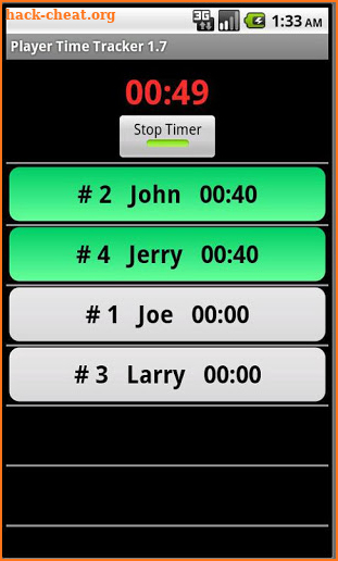 Player Time Tracker screenshot