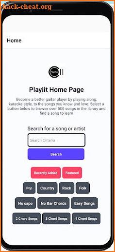 Playiit Guitar Karaoke screenshot