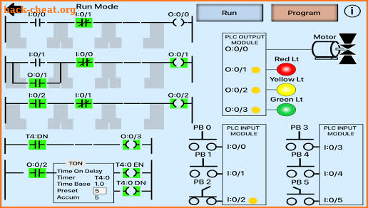 PLC Simulator, Mechatronics, PLC ladder Logic, PLC screenshot