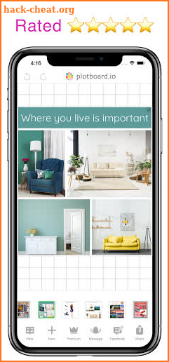 Plotboard - freeform moodboard & photo collage screenshot