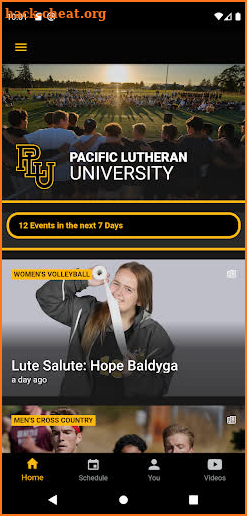 PLU Athletics screenshot