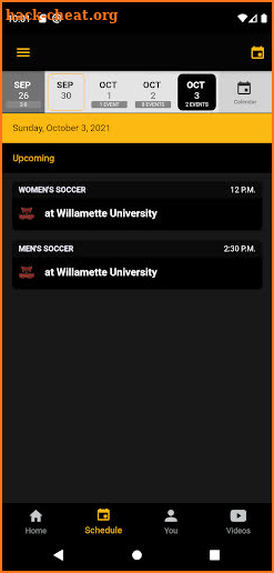 PLU Athletics screenshot