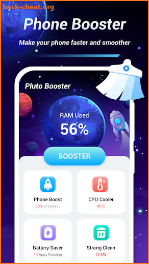 Pluto Booster - Phone Cleaner screenshot