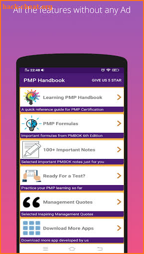 PMP Handbook Pro – PMBOK 6th Edition screenshot