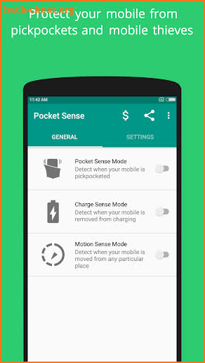 Pocket Sense - Anti-Theft & Don't touch alarm screenshot