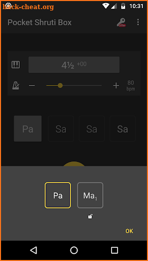 Pocket Shruti Box: Carnatic Tambura screenshot