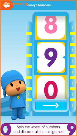 Pocoyo Numbers 1, 2, 3 Free screenshot