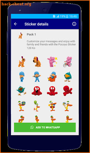 Pocoyo Stickers WhatsApp | WAStickerApps Pocoyo screenshot