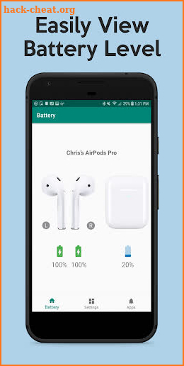 PodAir - AirPods Battery Level screenshot