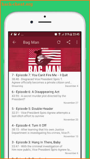 Podcast RSS : The Bag Man Podcast screenshot