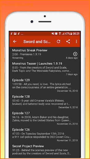 Podcast : Sword And Scale Podcast screenshot