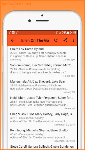 Podcasts : Ellen On The Go Podcast screenshot