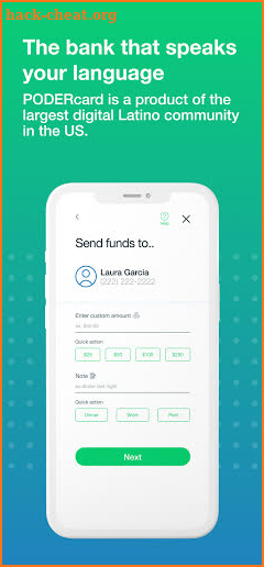 PODERcard - Mobile Banking screenshot