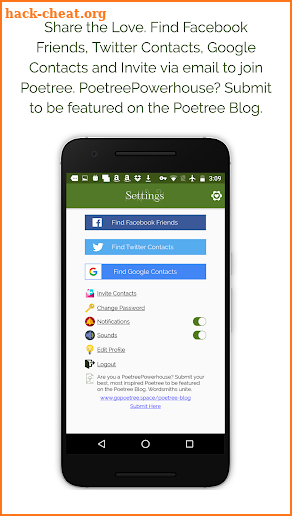 Poetree ¶ Social Poetry screenshot