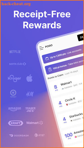 Pogo: Receipt-Free Rewards on Every Purchase screenshot
