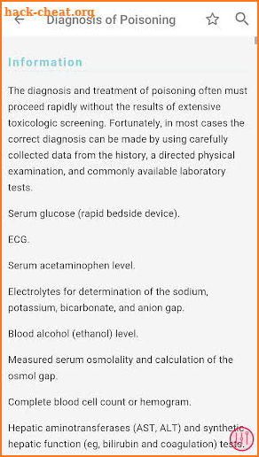 Poisoning & Drug Overdose Info screenshot