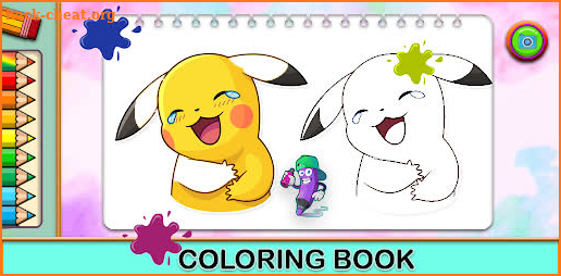 Poke coloring pika mon screenshot