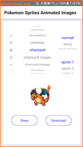 Pokemon Sprite Animations: Share & Save GIF Images screenshot