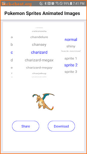 Pokemon Sprite Animations: Share & Save GIF Images screenshot