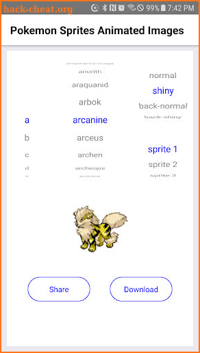 Pokemon Sprite Animations: Share & Save GIF Images screenshot