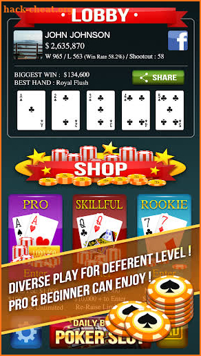 Poker Break : Texas Hold'em Duel Online screenshot