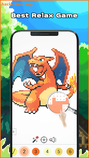 Pokess Color by Number - Sandbox Pixel screenshot