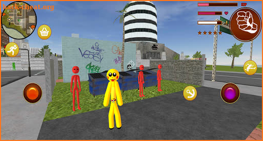 Pokiman Stickman Rope Hero - Gangters Go Fight screenshot