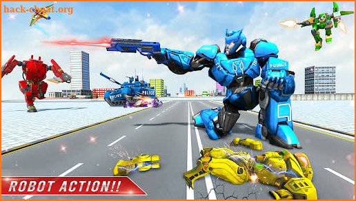 Police Bus Robot Games screenshot