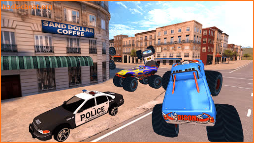 Police Car Driving Monster Truck Chase screenshot