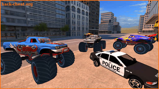 Police Car Driving Monster Truck Chase screenshot