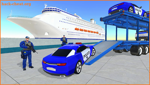 Police Car Transport Truck : Police Car Games screenshot