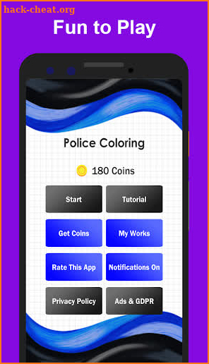 Police Color by Number Book - Pixel Art Pages screenshot