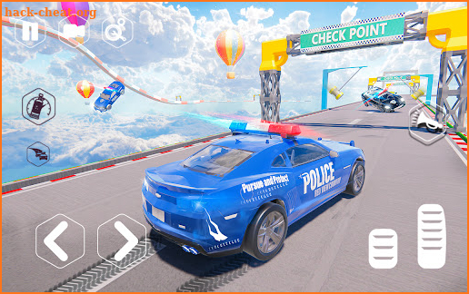 Police Hero Car Stunts Racing screenshot