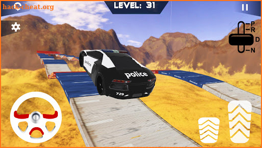 Police Jeep Stunts On Impossible Tracks screenshot