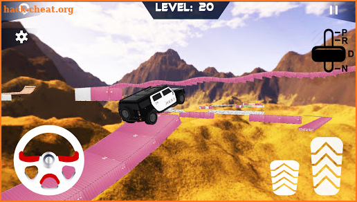 Police Jeep Stunts On Impossible Tracks screenshot