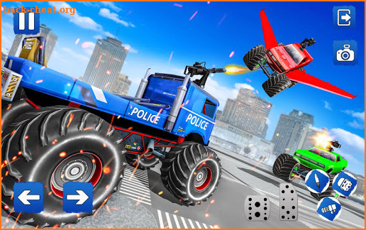 Police Monster Robot Truck Transformation screenshot