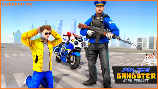 Police Moto Bike City Bank Robbery Gangster Chase screenshot