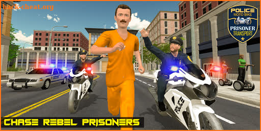 Police Moto Bike Prisoner Transport 3D screenshot