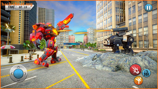 Police Panda Robot Transform: Robot Attack screenshot