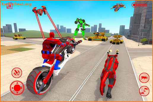 Police Panther Robot Bike Transformation Hero screenshot