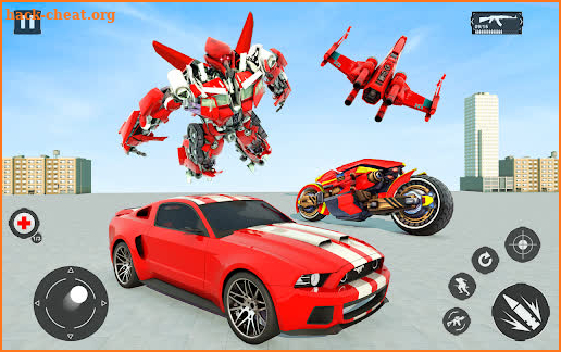 Police Roboter Transform Games: Fly Car Robot Game screenshot