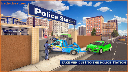 Police Tow Truck Driving Car Transporter screenshot