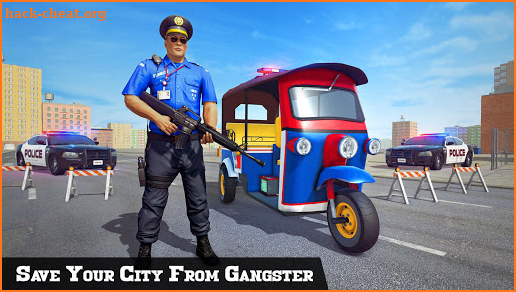 Police Tuk Tuk Rickshaw Gangster Chase Simulator screenshot