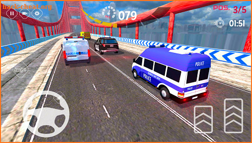 Police Van Racing Game 3D - New Games 2021 screenshot