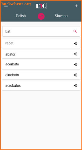 Polish - Slovene Dictionary (Dic1) screenshot