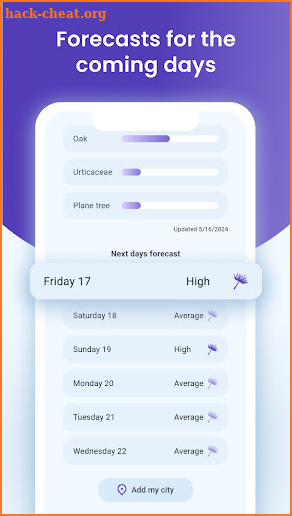 Pollen Count & Alerts screenshot