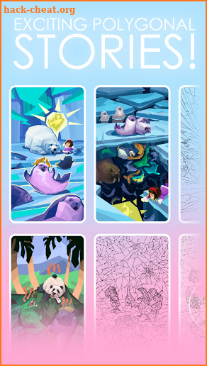 Poly Story - coloring art stories screenshot