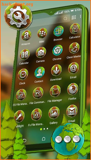 Polygon Hill Launcher Theme screenshot