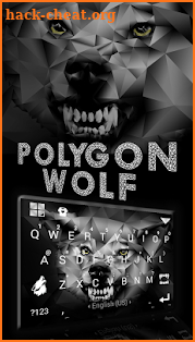 Polygon Wolf Keyboard Theme screenshot